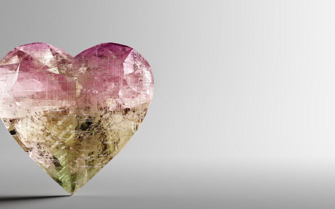 Heart shaped gemstone, precious jewelry. Valentine's day